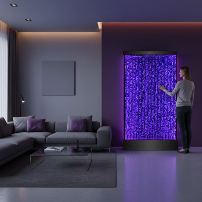 LED water wall panel with water bubbles designer water wall