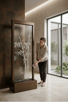 Designer partition luxury walls water columns water wall partitions
