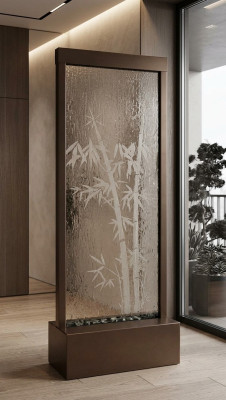 Modern partition water wall walls decorative waterfall water wall LED