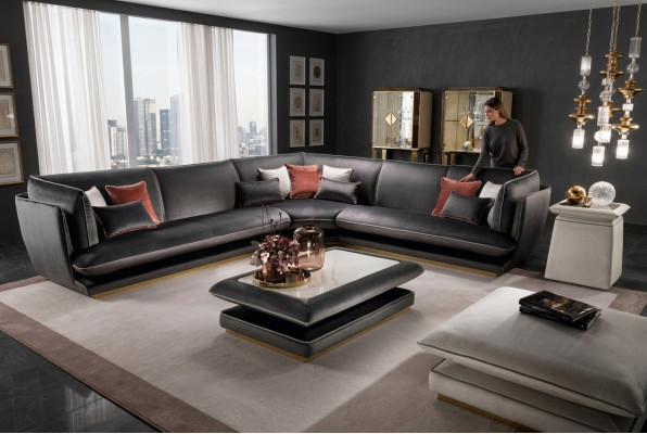Sofa Couch Luxury Corner Sofa Furniture Living Room Upholstery Design Textile arredoclassic