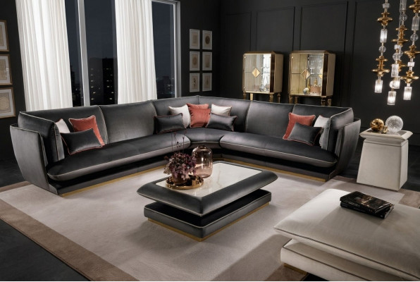Sofa Couch Luxury Corner Sofa Furniture Living Room Upholstery Design Textile arredoclassic