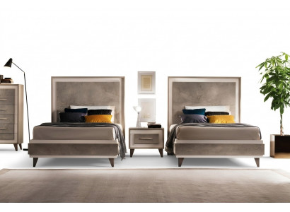 Hotel Set 2x Bed Nightstand Design Bedroom 3-piece Furniture arredoclassic