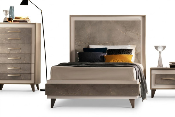 Upholstered bed beds bed upholstery wood designer hotel design arredoclassic 120 cm