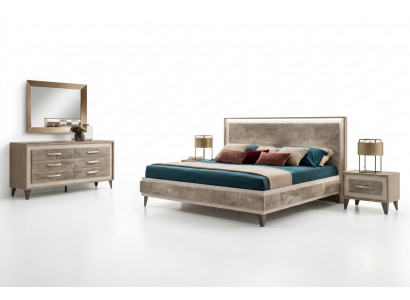 Bedroom sets bed 2x nightstand dresser mirror arredoclassic 5-piece set