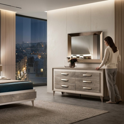 Dressers Wardrobe Mirror Design Furniture Furniture Cloakroom 2-piece Set arredoclassic