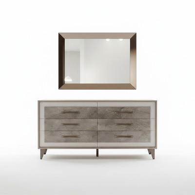 Dressers Wardrobe Mirror Design Furniture Furniture Cloakroom 2-piece Set arredoclassic
