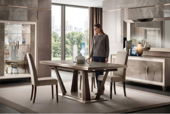Luxury Furniture Dining Table Table Dining Room Living Room Wood Stainless Steel Design Tables New