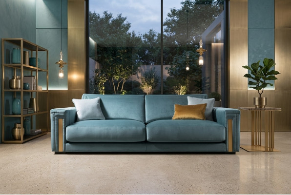 Three-seater 3-Seater Living Room Upholstery Fabric Modern Luxury Design Sofa Furniture New