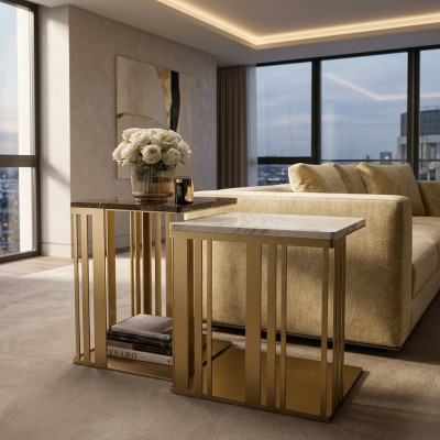 Living room coffee table elegant luxury design side tables table arredoclassic