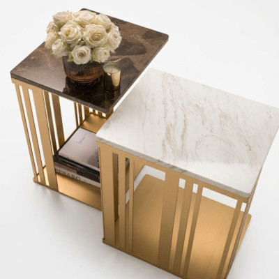 Living room coffee table elegant luxury design side tables table arredoclassic