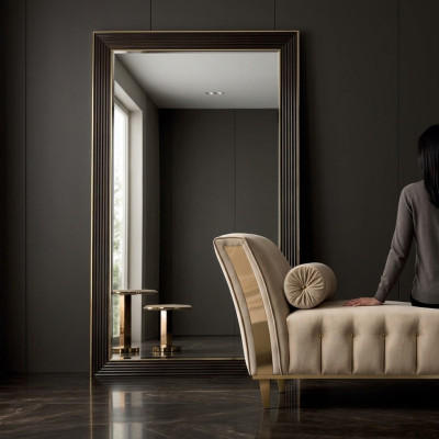 Design mirror wall mirror wood frame hanging mirror luxury furniture arredoclassic