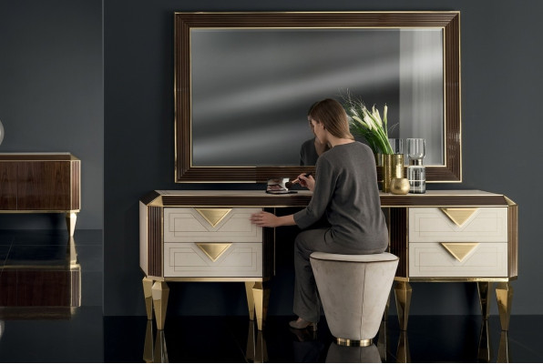 Makeup table mirror + stool dressing table dressing table cosmetics arredoclassic