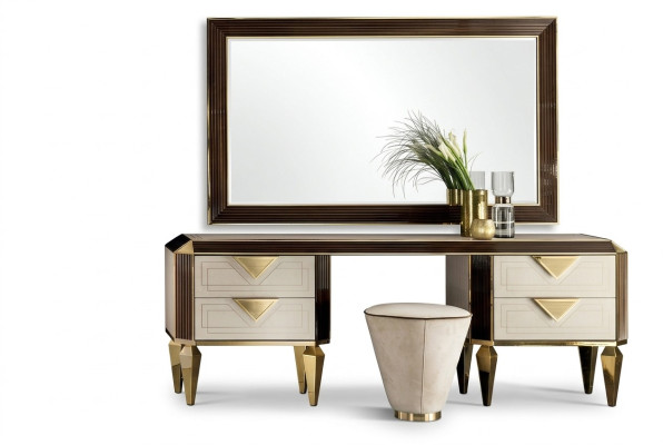 Makeup table mirror + stool dressing table dressing table cosmetics arredoclassic