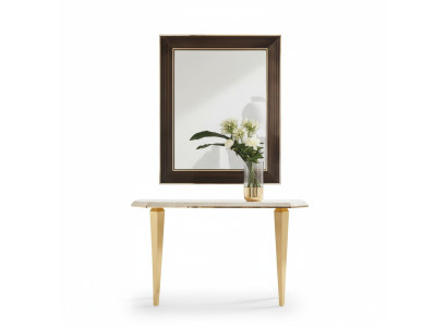 Wood Italian furniture console table mirror sideboard 2-piece set arredoclassic