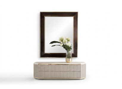 Wall mirror wood frame mirror furniture arredoclassic 100x120cm wood frame wall