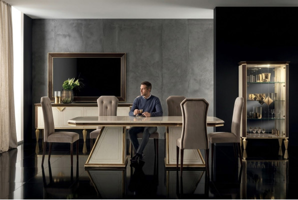 Dining table 6x chair dining room set dining group group table table arredoclassic 7-piece set.