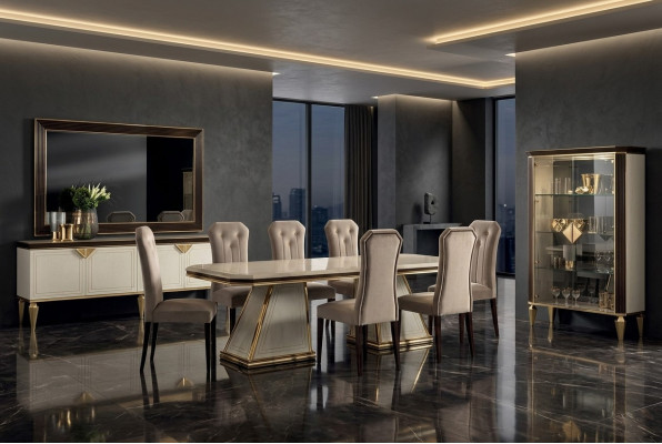Dining table 6x chair dining room set dining group group table table arredoclassic 7-piece set.