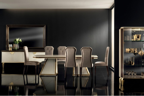 Set of 6x Designer Chair Set Dining Room Upholstered Seat Chairs Complete Set