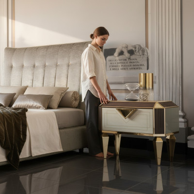 Design nightstand original tables console side table bedroom luxury consoles