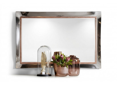 Classic Designer Mirror Wall Mirror Baroque Rococo 100x110cm Wood Frame New