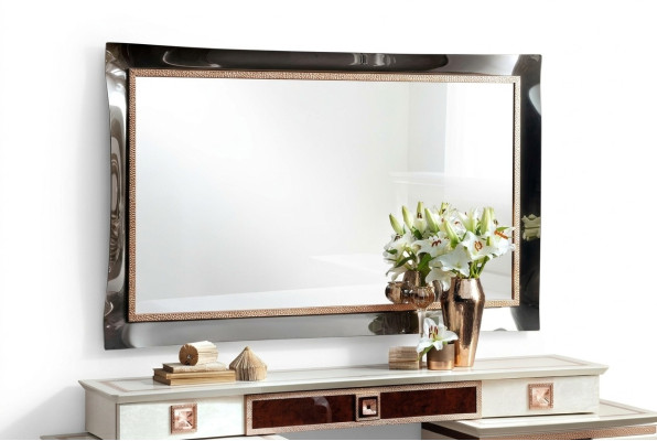 Classic design mirror living room sideboard hallway wood frame baroque rococo