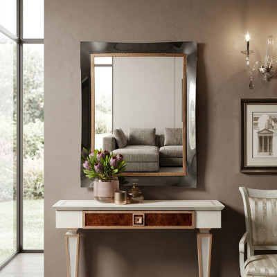 Classic Large Mirror Wall Mirror Hanging Mirror Wooden Frame Wardrobe New