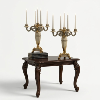 Elegant Design Coffee Table Living Room Side Table Classic Table Wood Tables