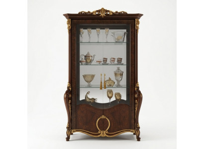 Living room furniture classic wooden glass display cabinet cupboard showcases new