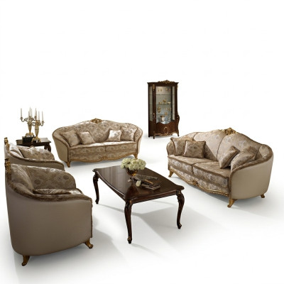 Upholstered Couches Luxury Sofa Set 3+2+1 Seater Set Sofa Arredoclassic New