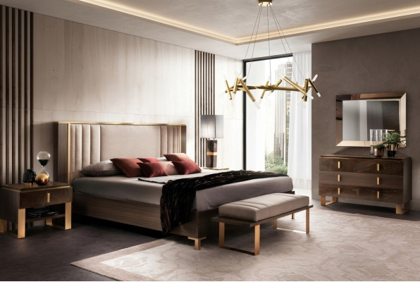 Design bedroom 6-piece complete set bed nightstand dresser Arredoclassic