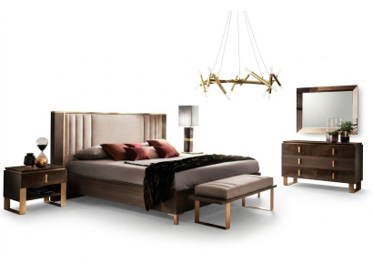 Design bedroom 6-piece complete set bed nightstand dresser Arredoclassic