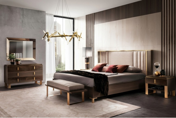 Luxury bedroom sets bed 2x nightstand classic design bed furniture 3-piece set