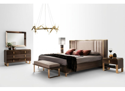 Luxury bedroom sets bed 2x nightstand classic design bed furniture 3-piece set