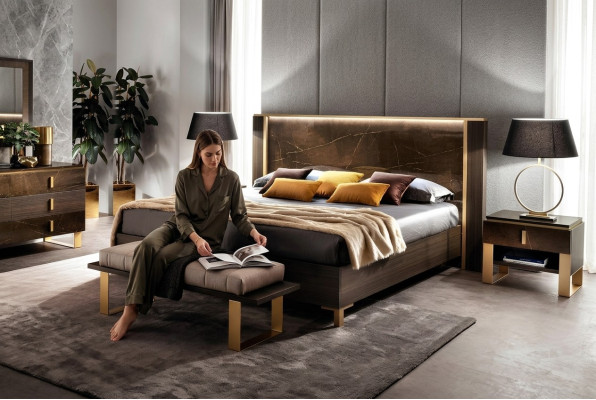 Bed Cushion Classic Double Bed Wood 180x200cm Hotel Beds Bedroom New