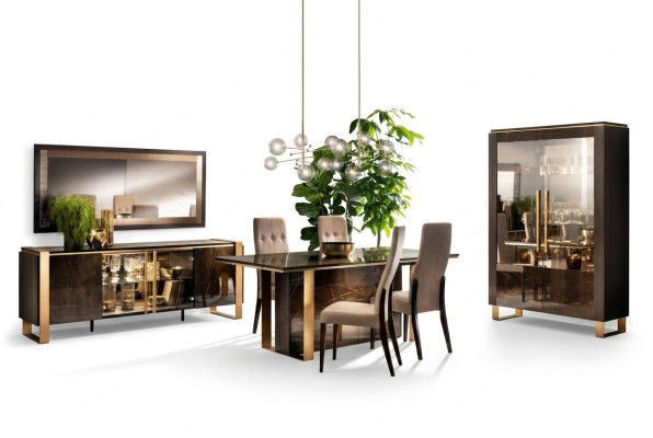 Dining table chairs sideboard 8-piece dining room set group suite table arredoclassic
