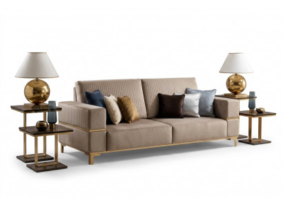 Sofa Three-Seater Classic Couch Upholstered 3-Seater Fabric Couches Cloth New