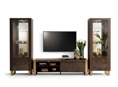Designer TV sideboard cabinet side low board shelf room luxury living