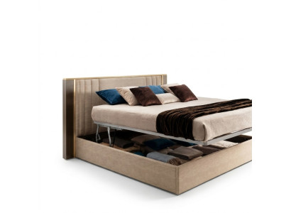 Designer wood bed bedroom elegant upholstered furniture double beds arredoclassic