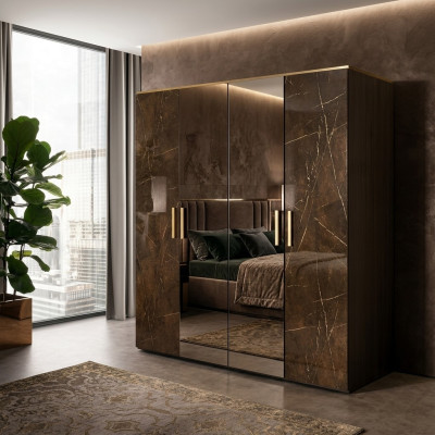 Luxury Wardrobe Closet Designer Wardrobes High Gloss Furniture Living Wood New