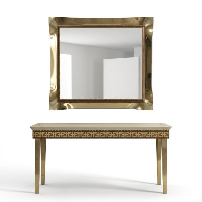 Mirror, wall mirror, baroque, rococo, hallway, living room, bathroom, wood, glass, design