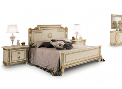 Royal bed 2x night stands bedroom set 3-piece set wood beds new