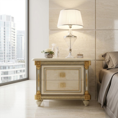 Design bedside console side tables, bedroom wood luxury consoles new