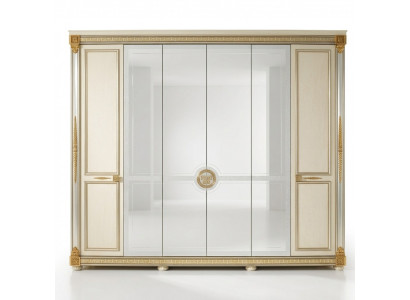 Wardrobe bedroom wood cabinet arredoclassic baroque rococo cabinets