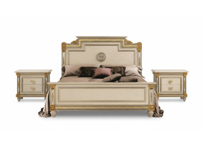 Italian furniture bed beds wooden bed real wood double bed new arredoclassic