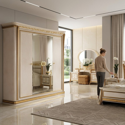 Wardrobe wardrobes mirror furniture living furniture wood Arredoclassic