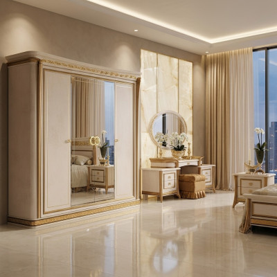 Wardrobe wardrobes mirror furniture living furniture wood Arredoclassic
