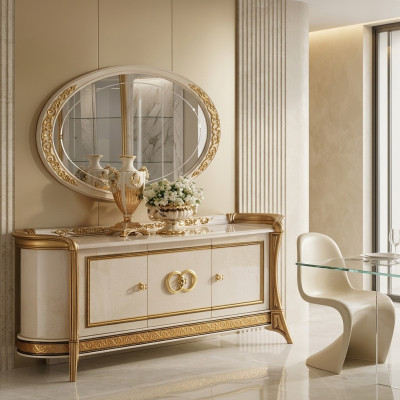 Sideboard + Mirror Sideboard Bedroom Dresser Baroque Rococo arredoclassic new