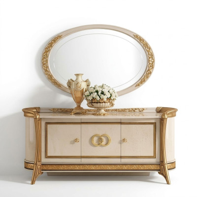 Sideboard + Mirror Sideboard Bedroom Dresser Baroque Rococo arredoclassic new