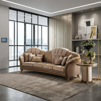 Classic luxury designer coffee table sofa living room table side tables wood