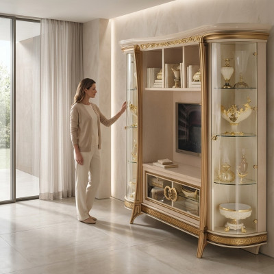 Designer living room TV wall unit media wall TV wall TV cabinet living wall